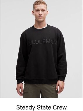 lululemon athletica Black Crewneck Sweater